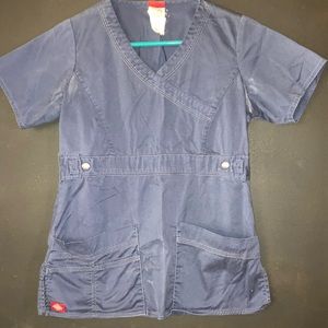 Navy blue scrub top xxs Dickies